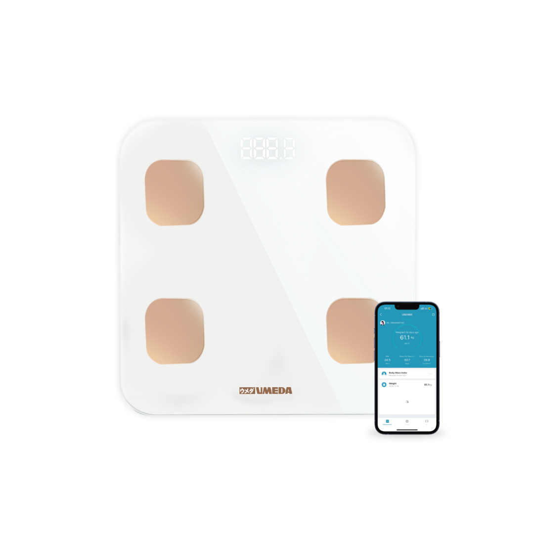 USS1800 Umeda USS1800 Timbangan Berat Badan Digital 180kg + Body Fat Monitor / Smart Digital Body Scale - Image 1